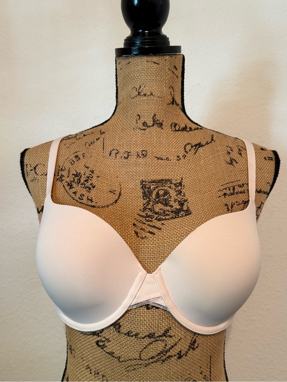 Pink lightly lined underwire T-shirt bra On Gossamer 36c